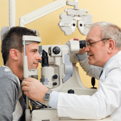 Driver eye tests, health and safety image